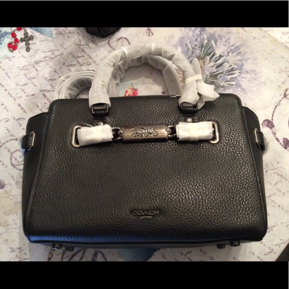 Authentic COACH leather Blake 25 Carryall Crosby - Picture 6 of 8